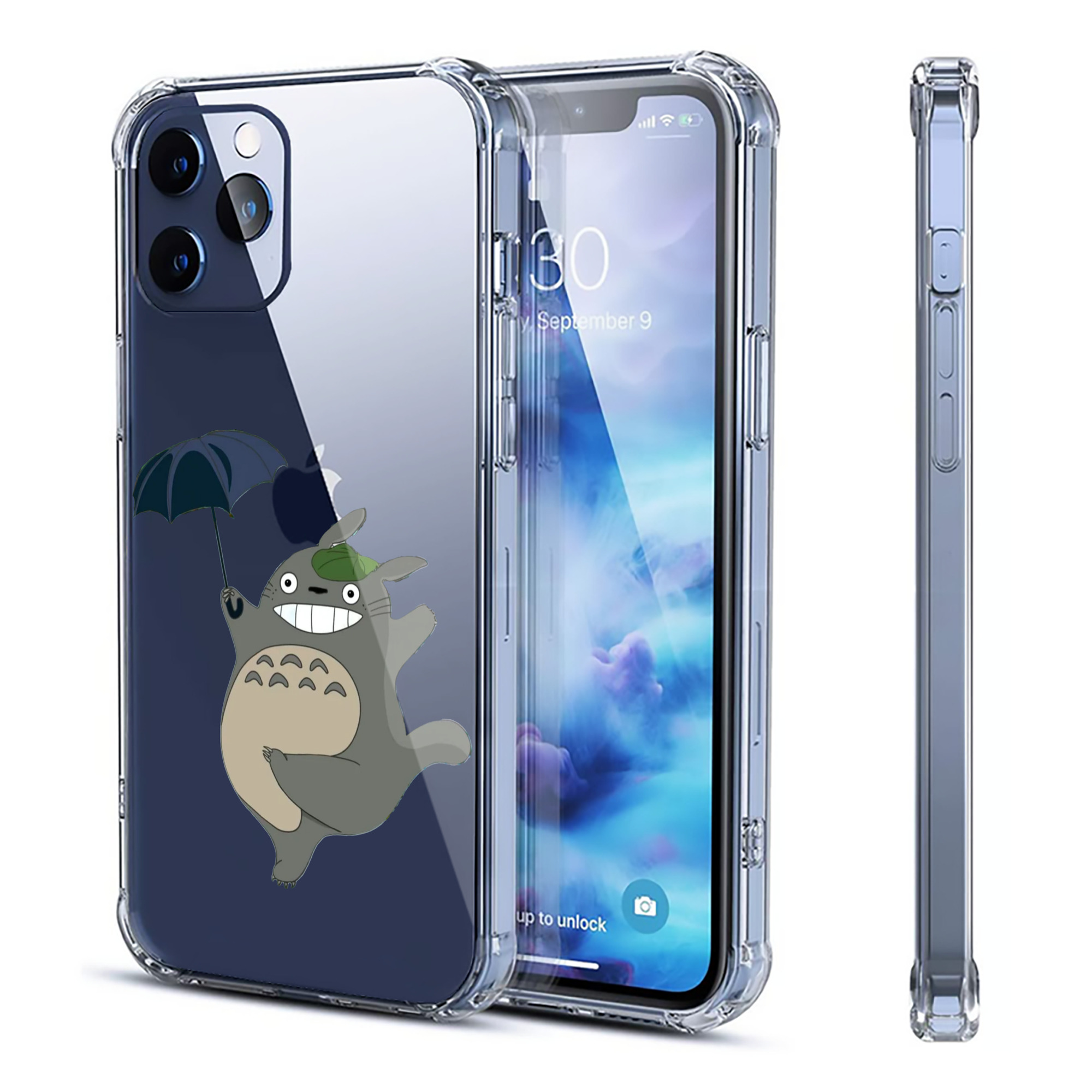 （画像用） となりのトトロ 草壁メイ 草壁サツキ My Neighbor Totoro Satsuki Kusakabe Mei Kusakabe 【iPhone 12シリーズ対応】透明スマホケース（クリアソフトケース）